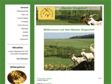 Tablet Screenshot of meisterziegenhof.de